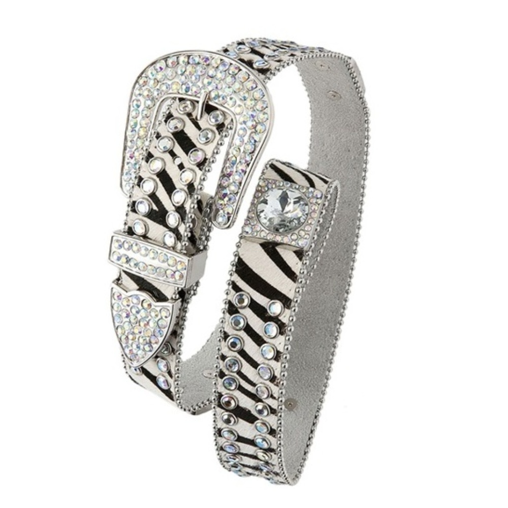 Animal Print Rhinestone Belt - Picture 1 of 1